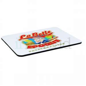 Rectangular Rubber Mouse Pad - 1/4