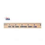 Logo Promotional Products - Flat Wood Ruler - 6"