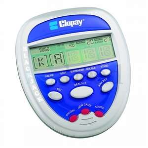 Hand-Held Casino Blackjack Game - Blue