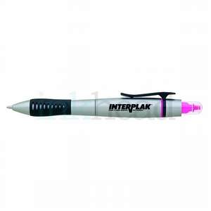 Dual-Tip Grip Pen-Highlighter