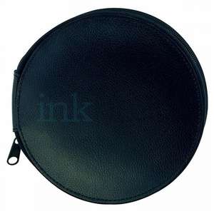 Leather CD Holder - Black