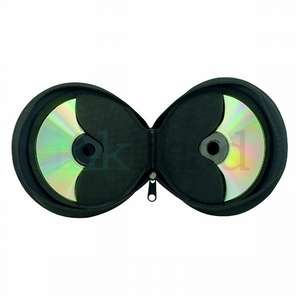 Leather CD Holder - Black