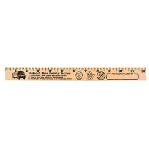 Custom Promotional School Bus Safety "U" Color Ruler