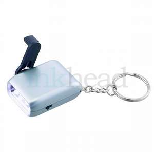 Mini Wind-Up Keychain Flashlight