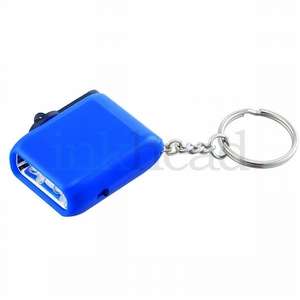 Custom Promotional Mini Wind-Up Keychain Flashlight