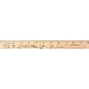 Custom Promotional Farm Animals "U" Color Ruler