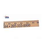 Logo School & Spirit Items - Heavy-Duty Yardstick - Lacquer Finish