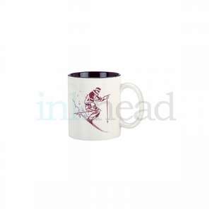 11 oz 2-Tone C-Handle Mug - White Gloss Exterior 