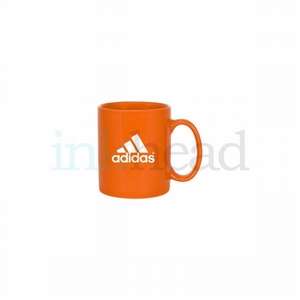 11 oz C-Handle Mug - Glossy Red/Orange 