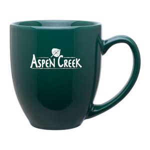 Custom Promotional 15 oz Bistro Mug - Glossy Dark Colors