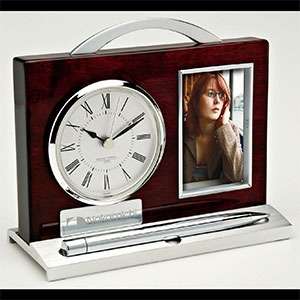Custom Promotional Quercia II - Clock/Pen Stand