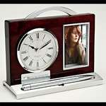 Promotional Corporate Holiday Gifts - Quercia II - Clock/Pen Stand