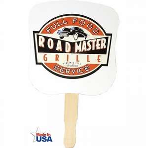 Custom Promotional Hourglass Shaped Hand Fan