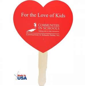Heart Shaped Hand Fan