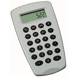 Custom Promotional Small Silver Calculator