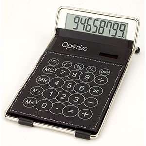 Custom Promotional PU Leather Classic Desk Calculator