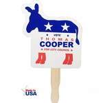 Wholesale Government & Politics - Patriotic Hand Fan - Democrat
