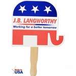 Custom Government & Politics - Patriotic Hand Fan - Republican