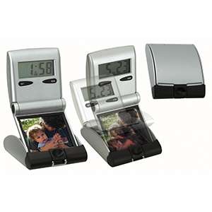 Custom Promotional Pop-Up Travel Alarm Clock & Frame