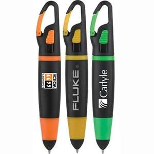 Custom Promotional Snap Pens Black Barrel