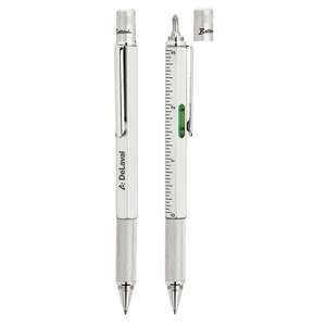 Custom Promotional Graphica 4-In-1 Level/Ruler/Screwdriver/Ballpoint Pen