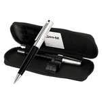 Custom Executive Pens - Sentavo - Leather Pen Set with Faux Leather Case