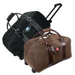 Promotional Duffel & Sport Bags - Trevi - Black Rolling Bag