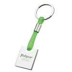 Imprinted Metal Keychains - Tinta - Rectangle Keychain