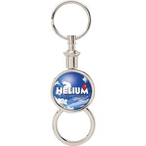 Custom Promotional Barriga - Round Separating Key Chain