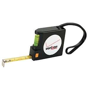 Custom Promotional 12' Tape Measure W/ Level