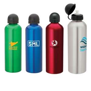 Custom Promotional 1 Liter Flask with Domed Pull-Top