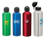 Promotional Corporate Holiday Gifts - 1 Liter Flask with Domed Pull-Top