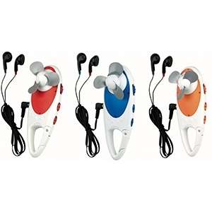 Custom Promotional Clip On Fan & FM Scan Radio