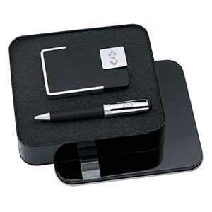 Custom Promotional Ballpoint Pen/Business Card Case Giftset