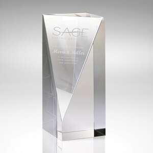 Custom Promotional Calle II - Large Wedge Cut Block Award