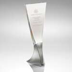 Imprinted Awards & Recognition - Tembre I - Large Tapered Tower - Crystal Award