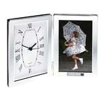 Promotional Photo Frames - Jadis I - Hinged Clock & 4" X 6" Photo Frame