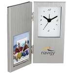 Logo Corporate Holiday Gifts - Hinged Clock & Picture Frame