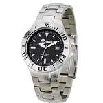 Business Watches - Bracelet Styles - Gentleman's Wristwatch - Metal Strap; Black Face