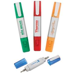 Custom Promotional 4-in-1 Pocket Screwdriver Tool (Color)
