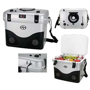 Custom Promotional Cooler with CD/MP3 Player and AM/FM Radio