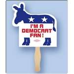 Personalized Paper Hand Fans - Donkey Shaped Hand Fan