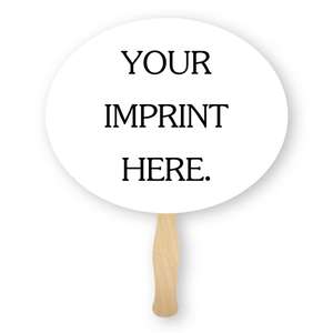 Custom Promotional Oval Shaped Hand Fan