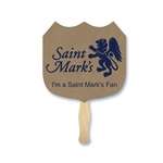 Customized Fans - Shield Shaped Hand Fan