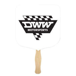 Custom Promotional Coat of Arms Shaped Hand Fan