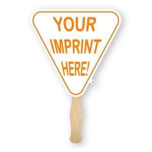 Custom Promotional Triangle Shaped Hand Fan