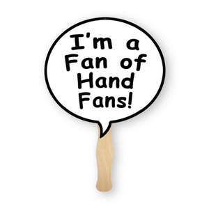 Custom Promotional Bubble Shaped Hand Fan
