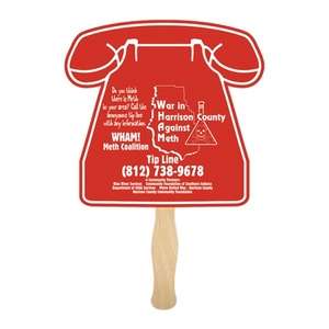 Custom Promotional Phone Shaped Hand Fan