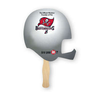 Custom Promotional Helmet Shaped Thrifty Hand Fan