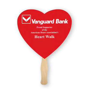 Custom Promotional Heart Shaped Thrifty Hand Fan